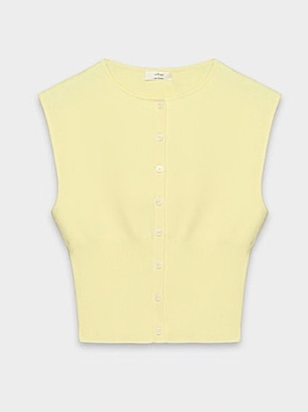 NWT Aritzia Wilfred Golightly Cardigan Small Lemonade Yellow Sold Out - Picture 6 of 7
